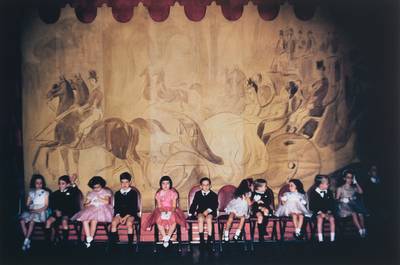 Children at Mrs William de Rham's Dancing Class held at the River Club, New York