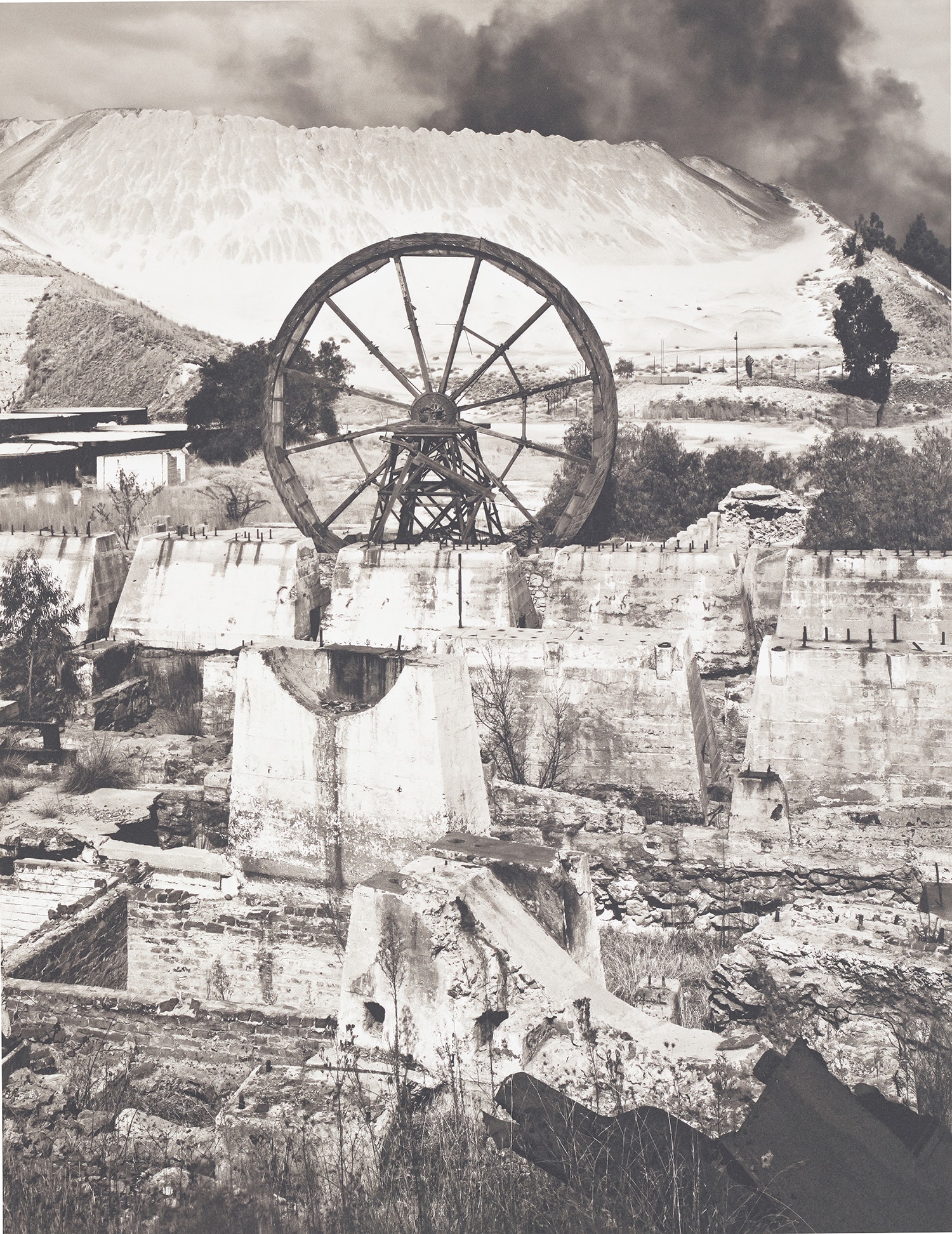 David Goldblatt — Old mill foundations, tailing wheel and sand dump, Witwatersrand Deep Gold Mine, Germiston