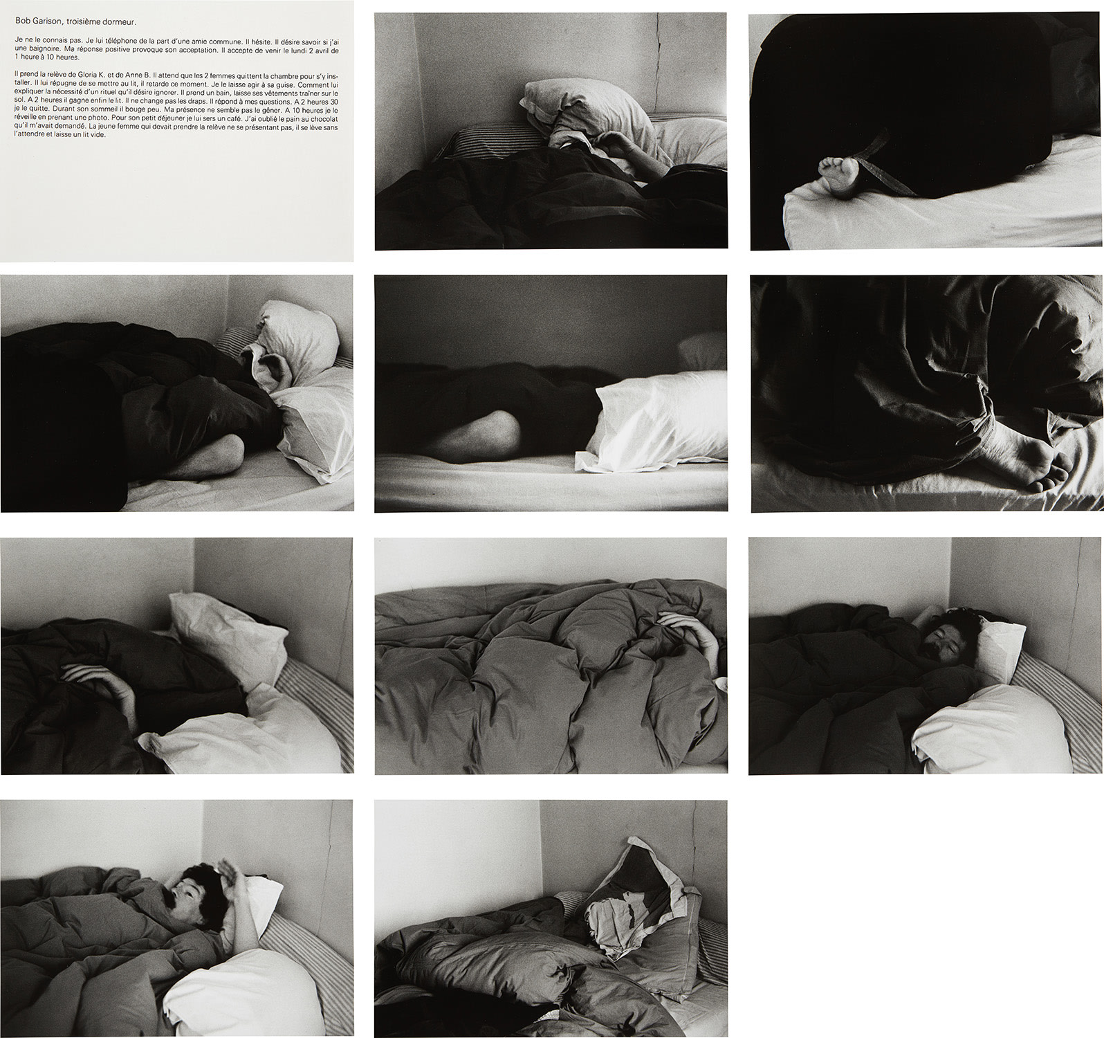 Sophie Calle — Les Dormeurs / Bob Garison
