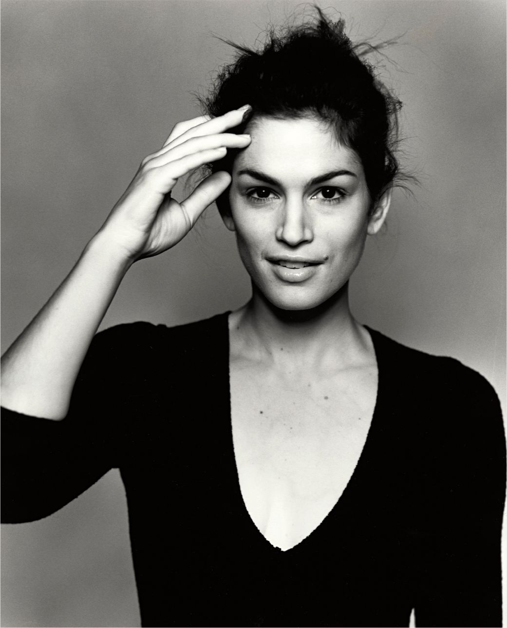 Michel Comte — Cindy Crawford (Italian Vogue), London