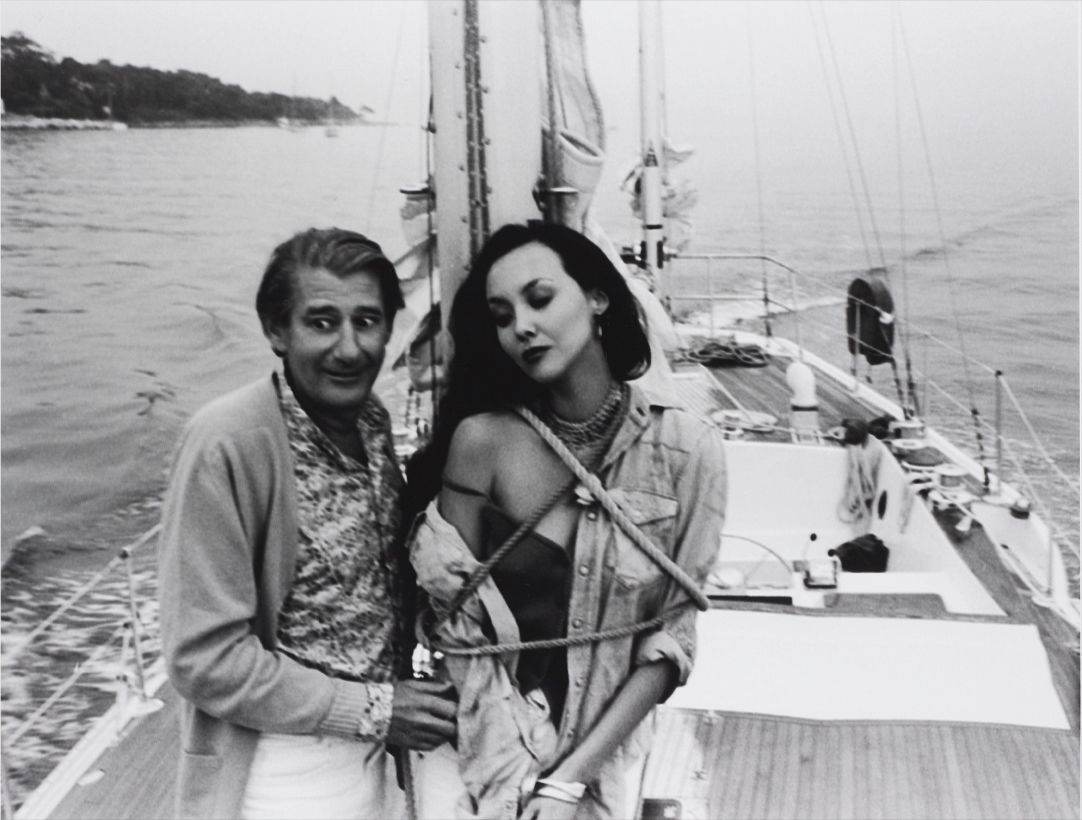 Helmut Newton and Marie Helvin