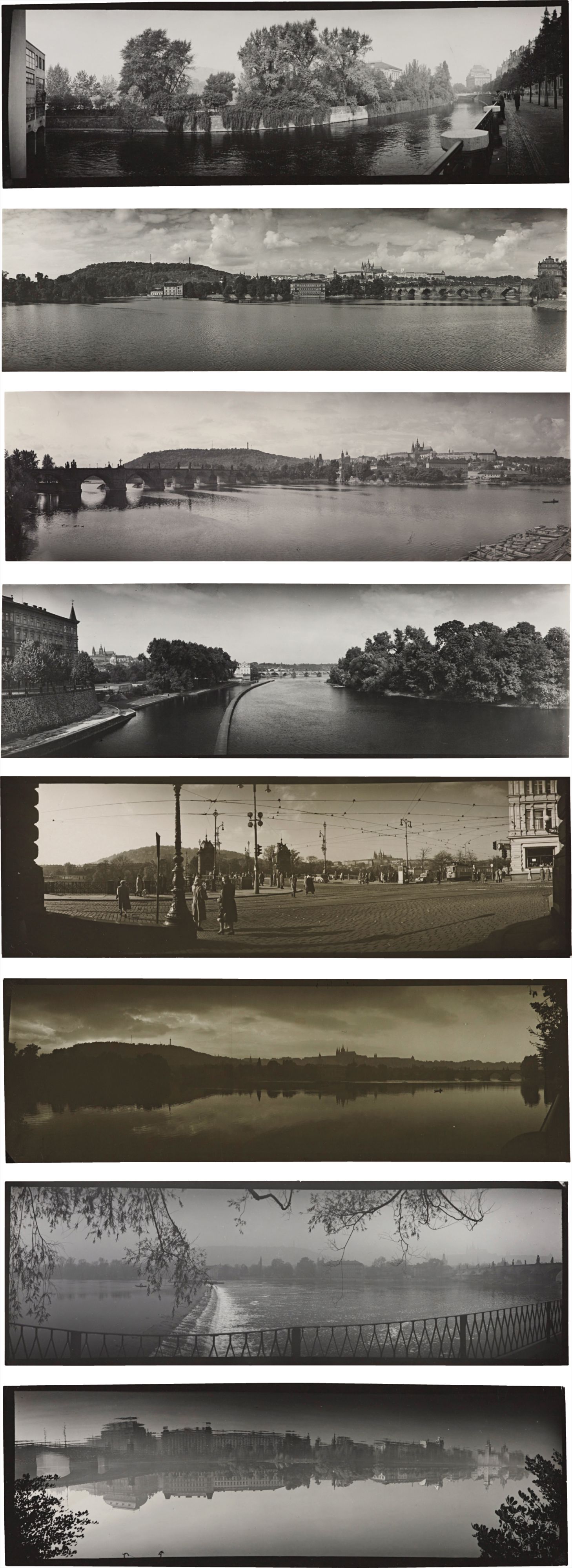 Josef Sudek — Eight panoramic landscapes of Prague