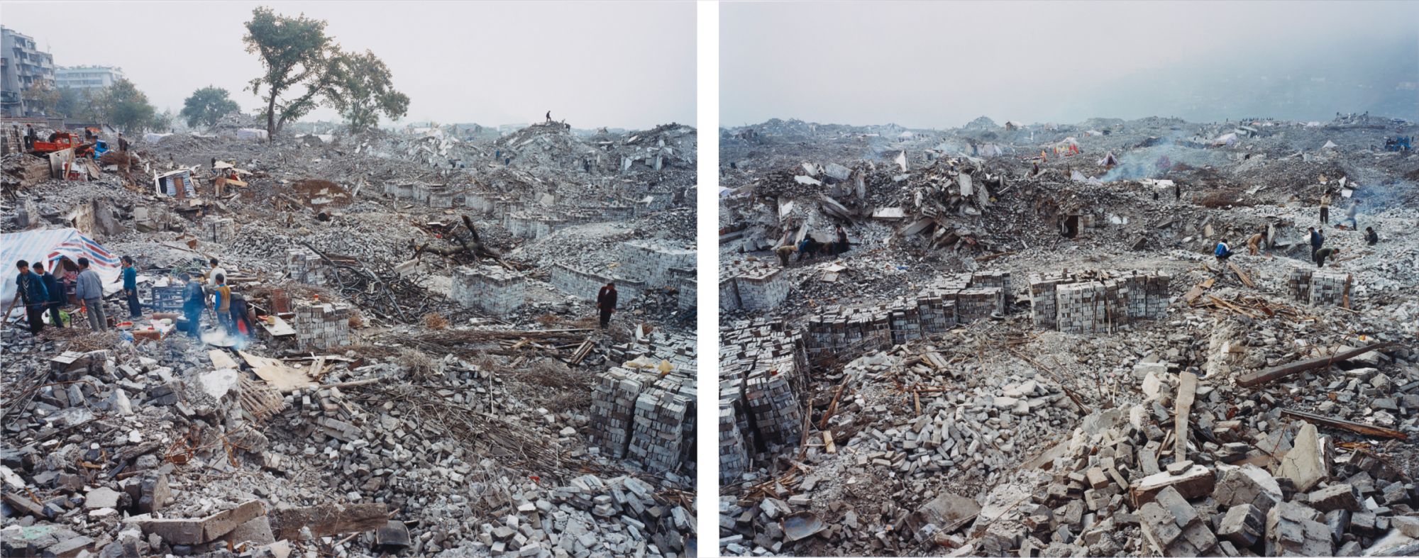 Edward Burtynsky — Feng Jie #3 and #4, Three Gorges Dam Project, Yangtze River, China