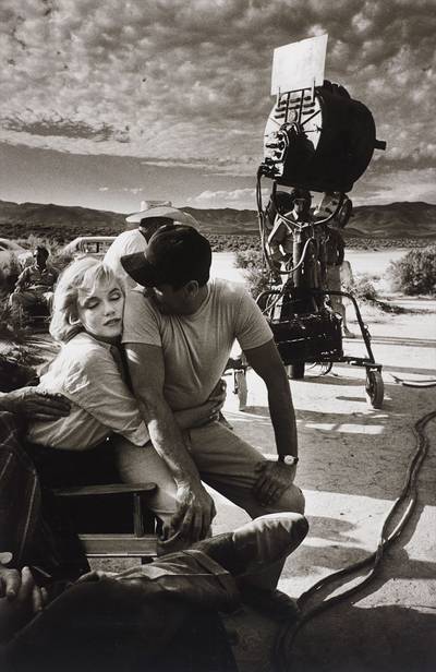 Marilyn Monroe and Eli Wallach on the set of 'The Misfits', Nevada
