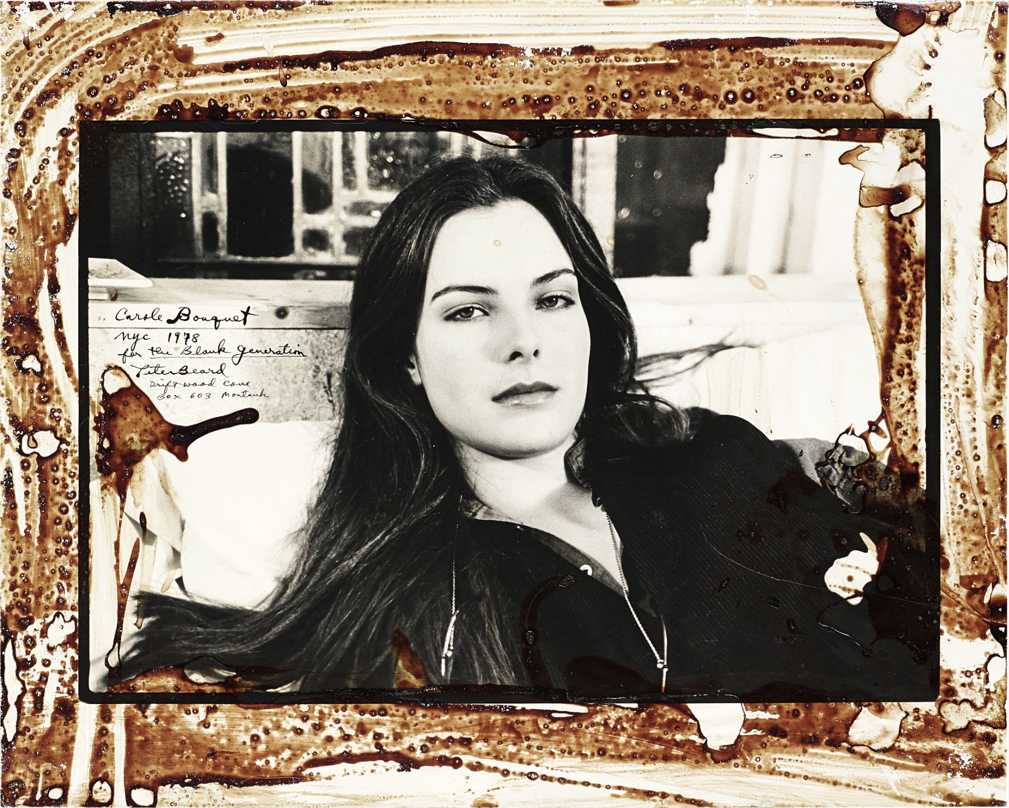 Peter Beard — Carole Bouquet, NYC