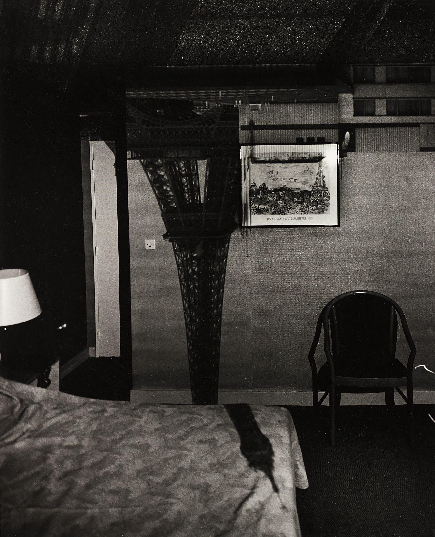 Abelardo Morell — Camera Obscura Image of the Eiffel Tower in the Hotel Frantour