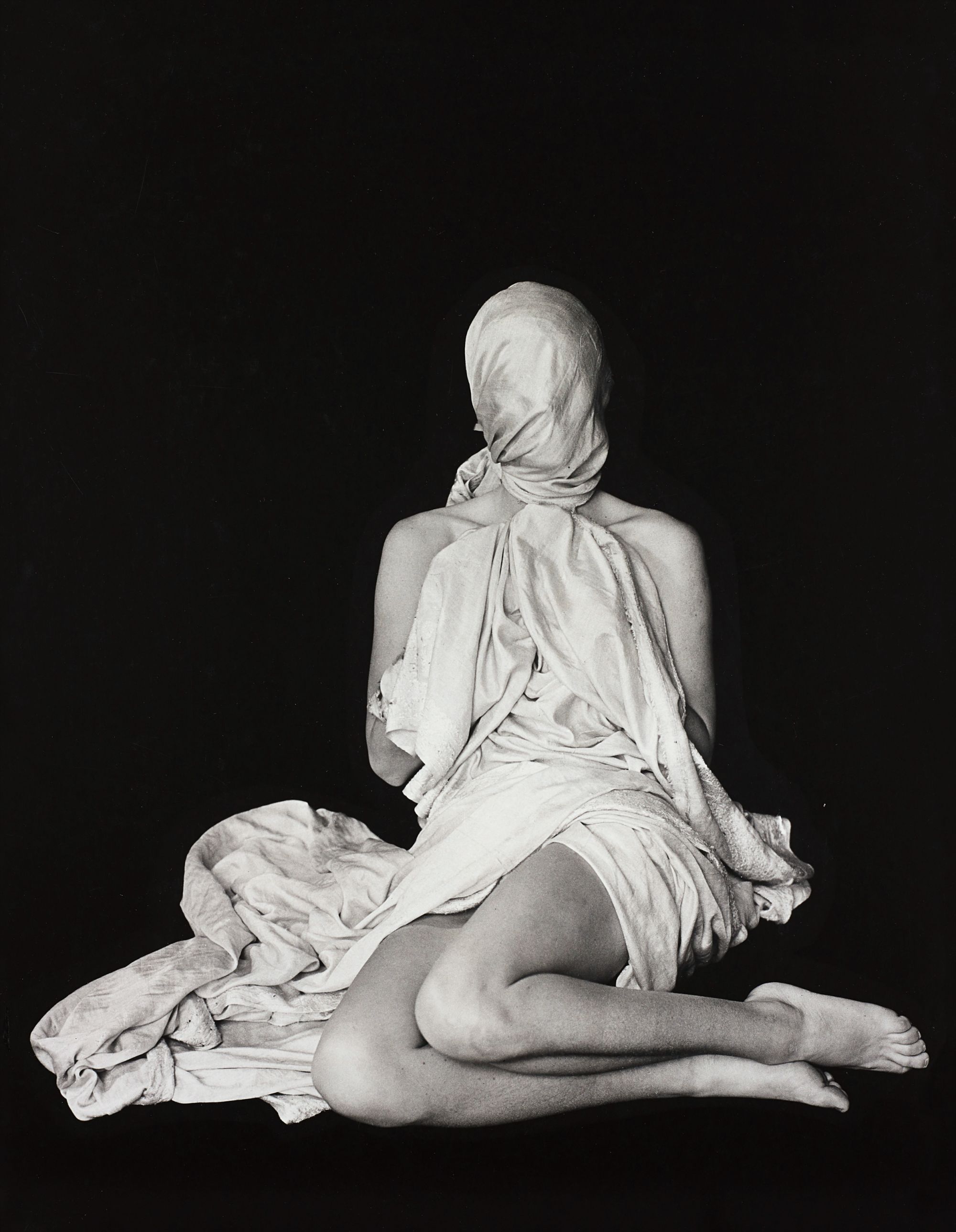 Erwin Blumenfeld — Draped Woman, Paris