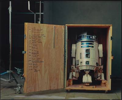 R2-D2 on the set of “Star Wars: Episode II, Attack of the Clones”, Pinewood Studios, London