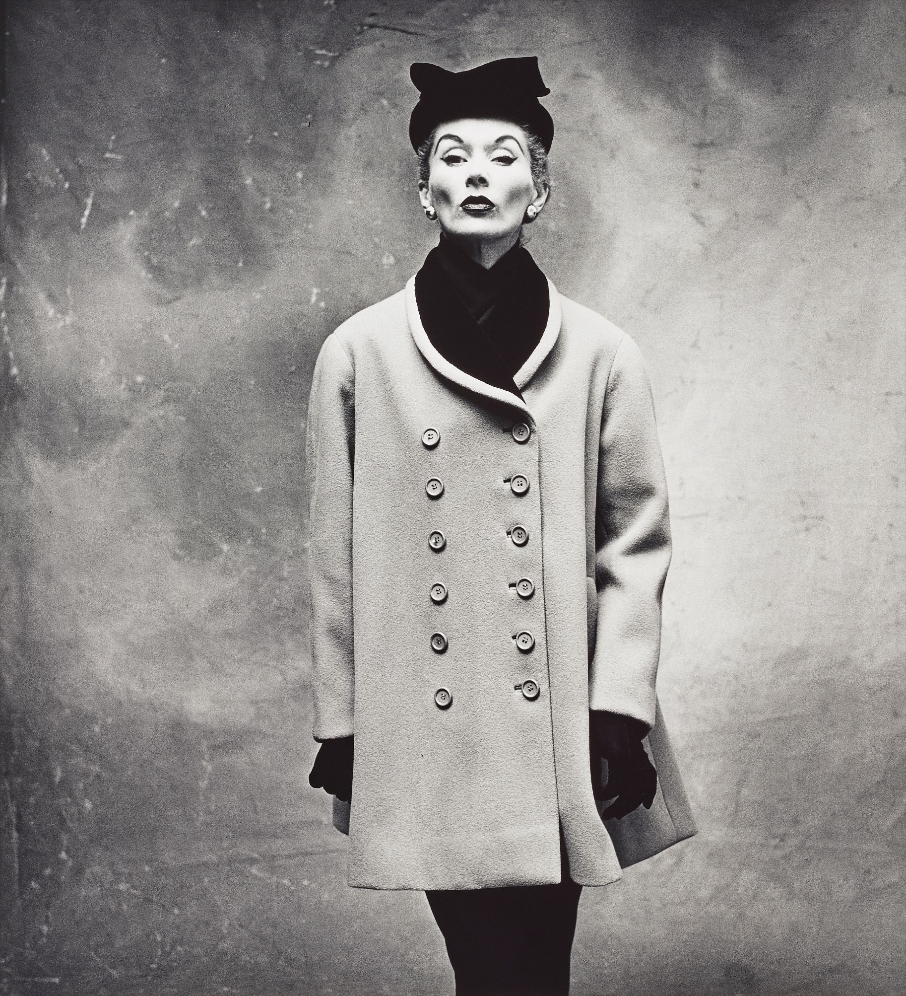 Irving Penn — Balenciaga 'Little Great' Coat (Lisa Fonssagrives-Penn), Paris