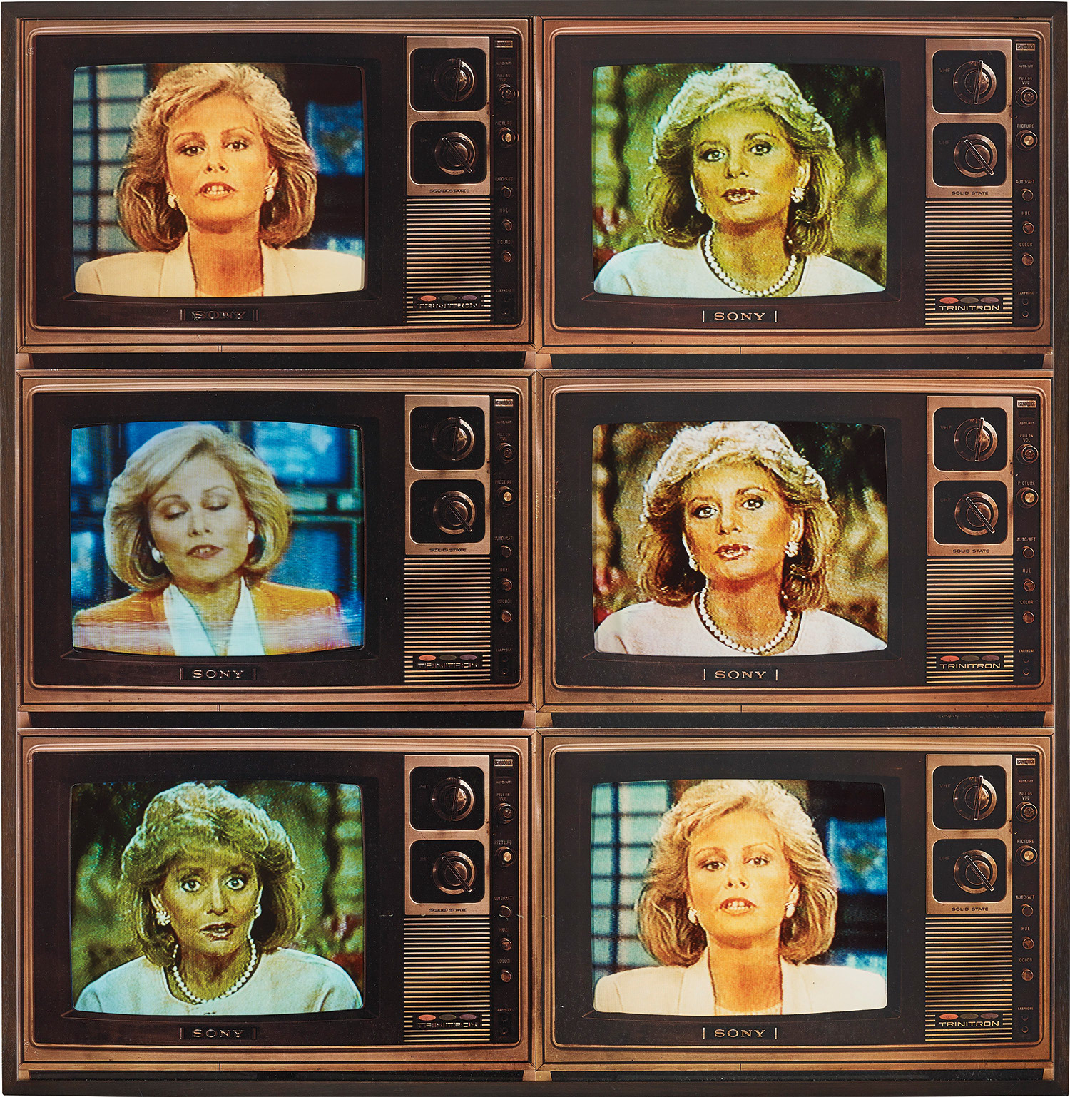T.V. Network Newswomen Corresponding (Barbara Walters and Faith Daniels)