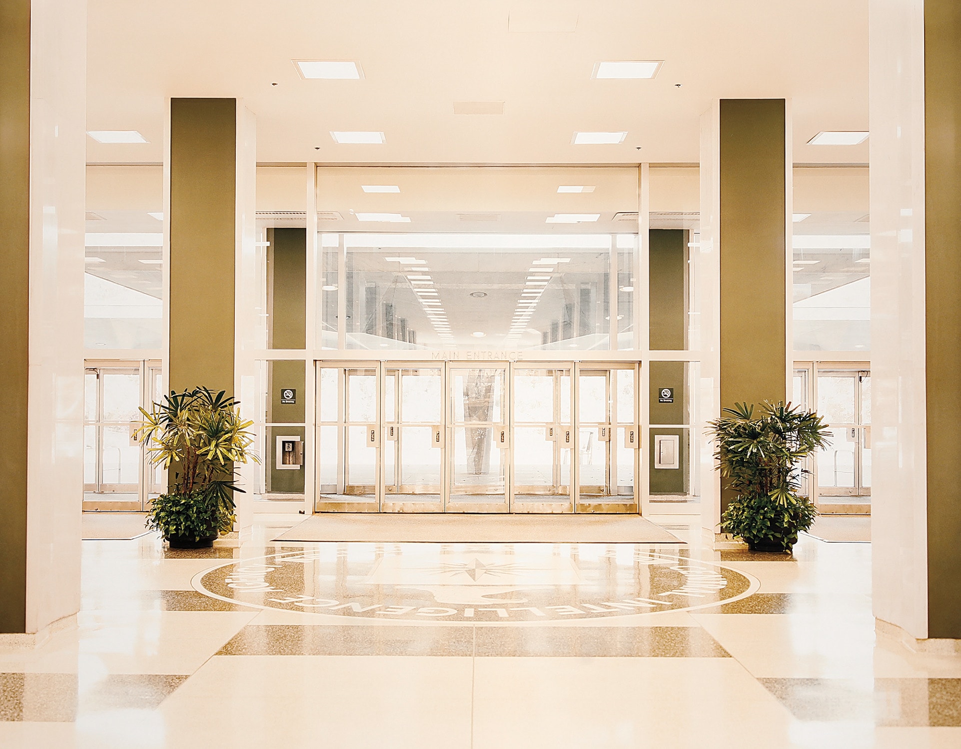 The Central Intelligence Agency Main Entrance Hall, CIA Original Headquarters Building, Langley, Virginia