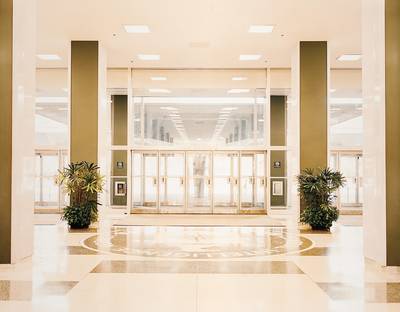 The Central Intelligence Agency Main Entrance Hall, CIA Original Headquarters Building, Langley, Virginia