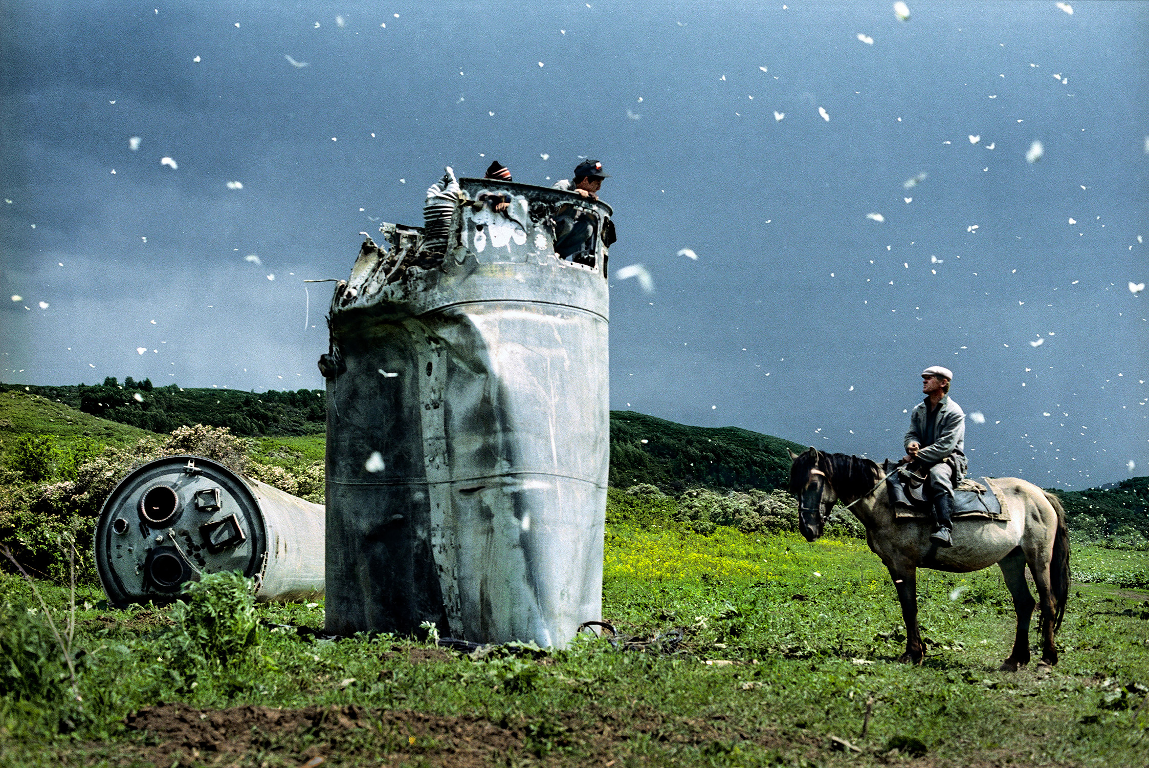 Jonas Bendiksen — Crashed rocket ship and butterflies, #2. Altai Territory, Russia