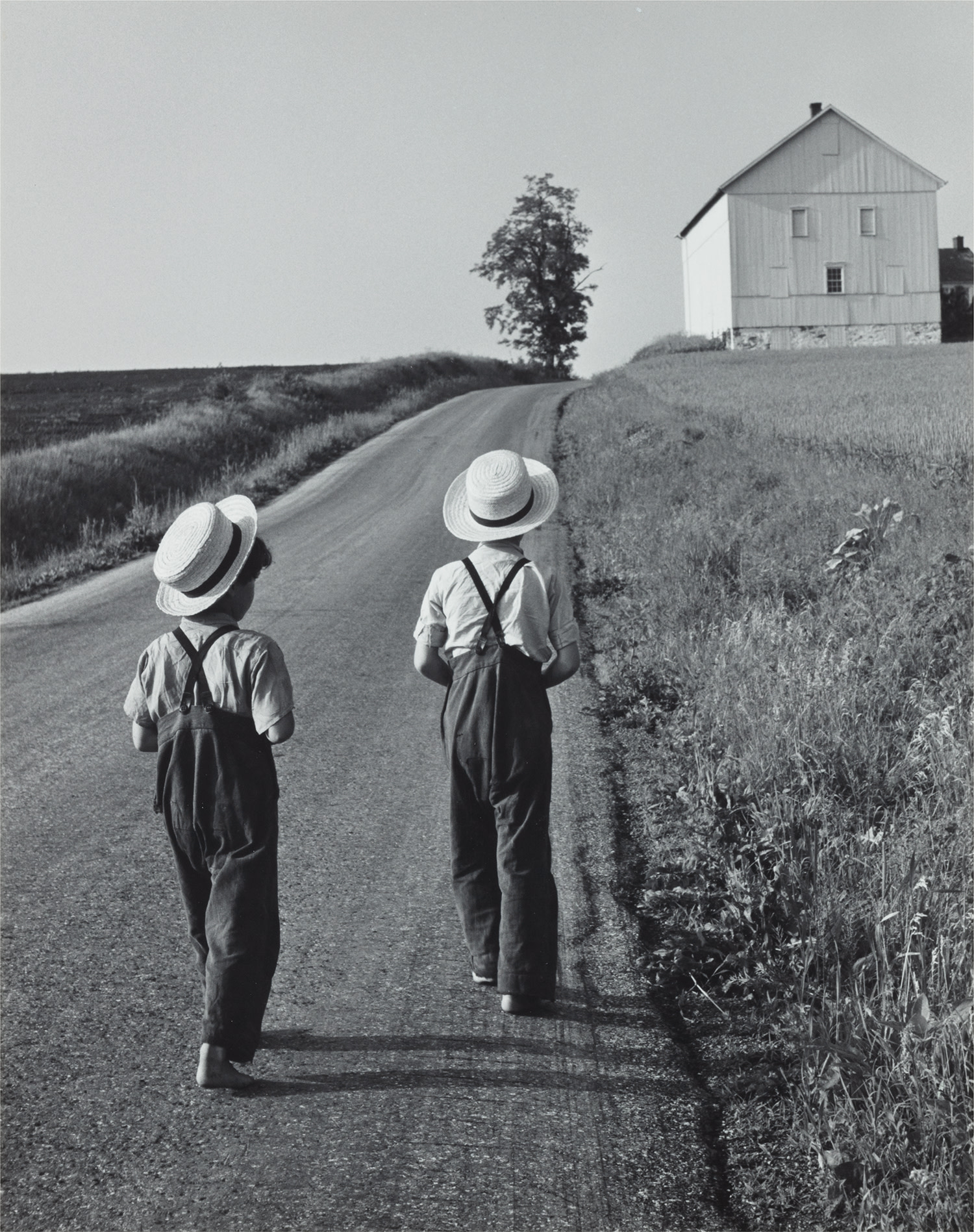 George Tice — Two Amish Boys, Lancaster