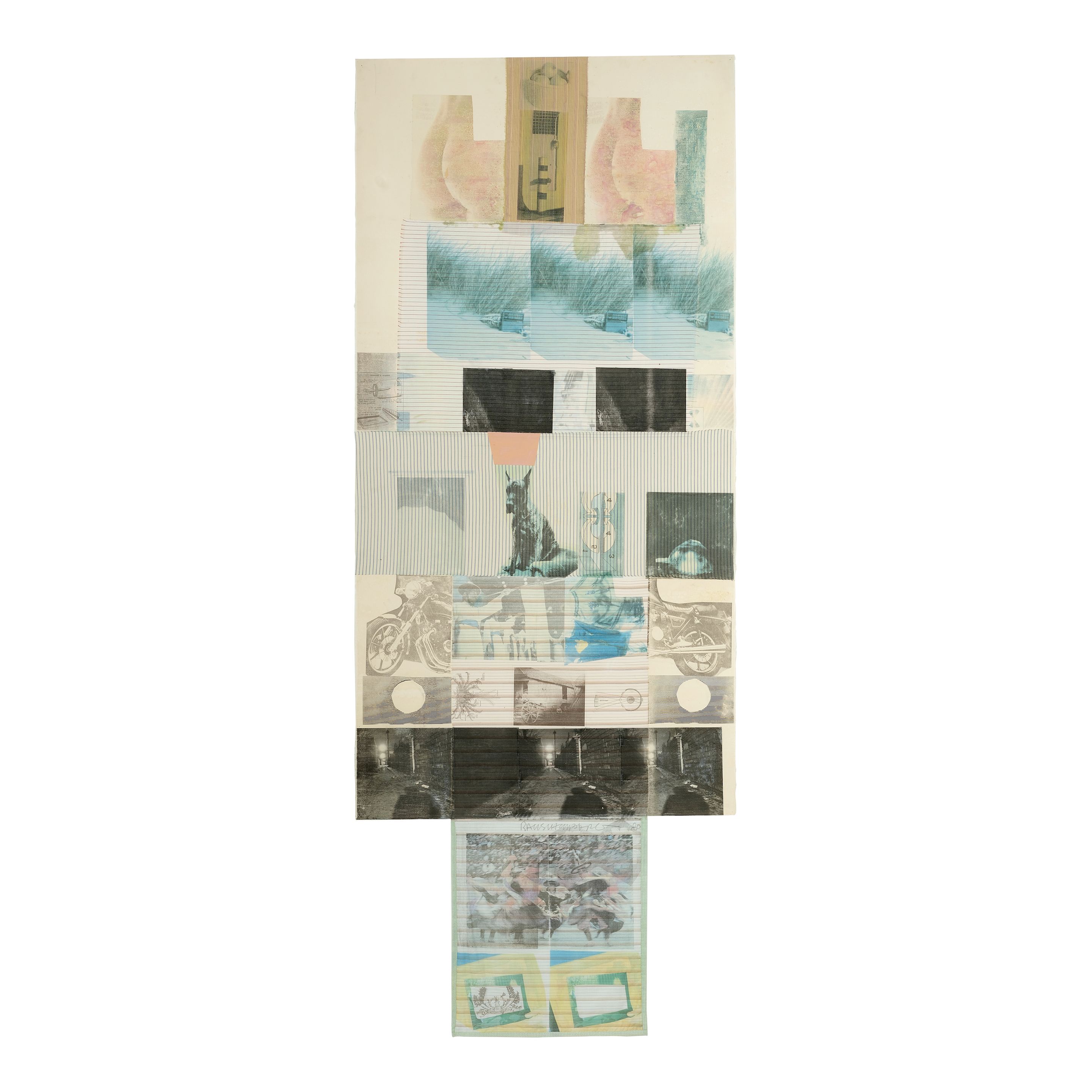 Robert Rauschenberg — Clover, 1980 94 x 36 3/4 in (238.8 x 93.3 cm)