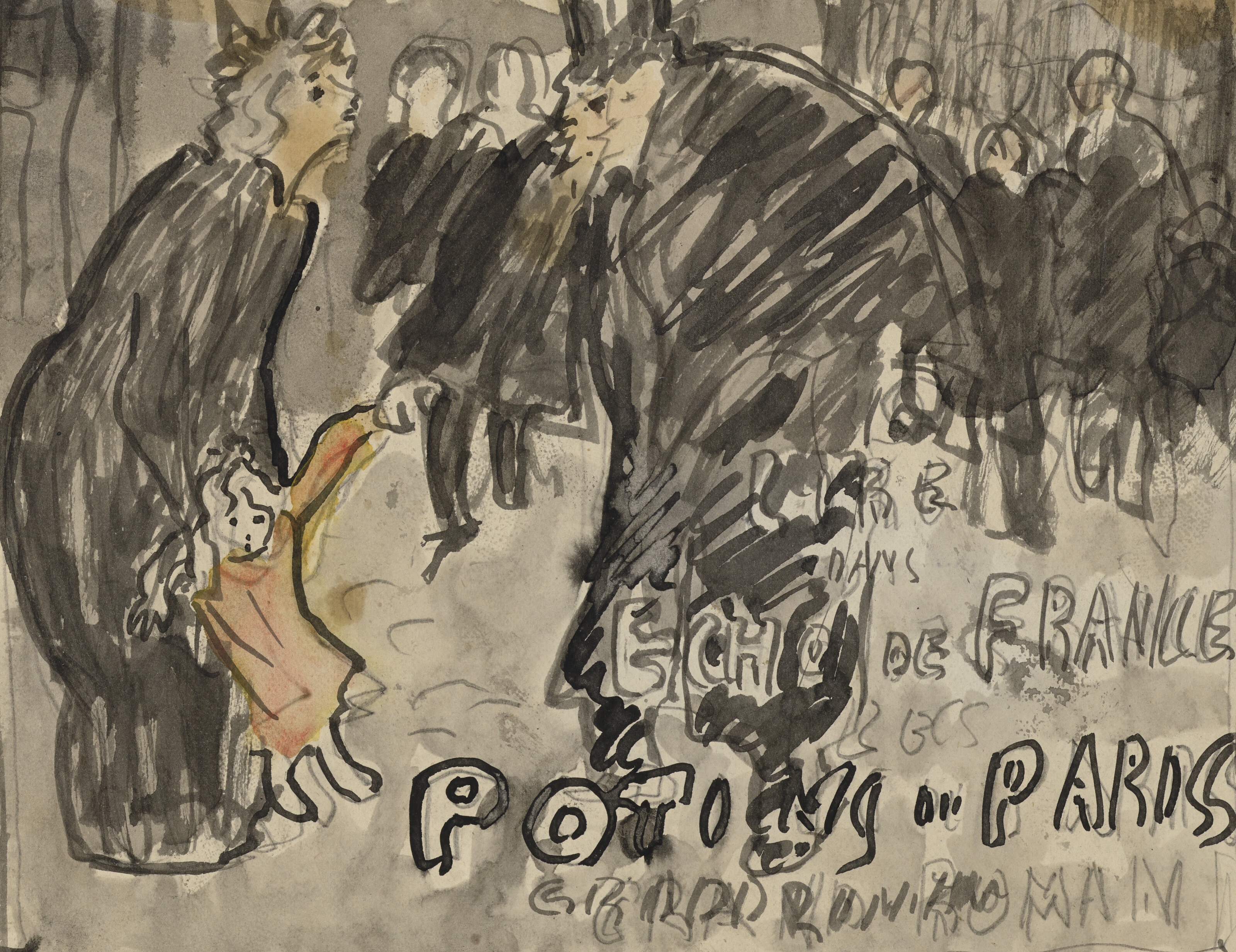 Pierre Bonnard — Étude pour Les Potins de Paris