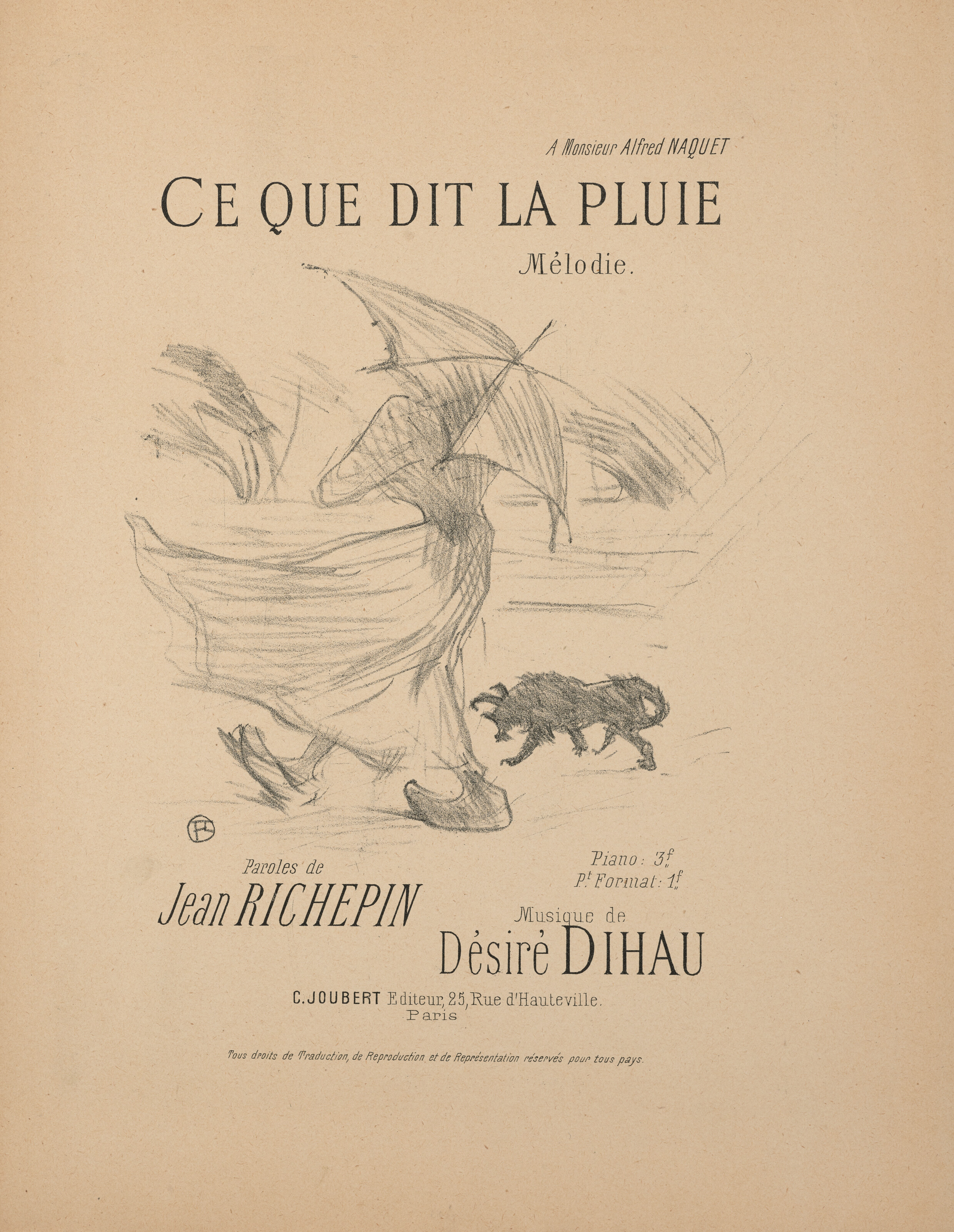 Henri de Toulouse-Lautrec — Ce que dit la pluie