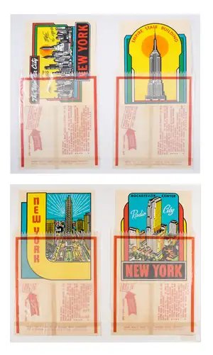 Joe Tilson — New York Decals 1, 2, 3 & 4 (di Martino p.45)