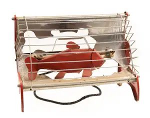 Electric Fire with Red Fish