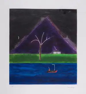 Craigie Aitchison — Goatfell, Isle of Arran (Lambirth & Peck 18)