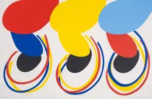 Suspended Forms Red, Yellow and Blue (Kemp 89)