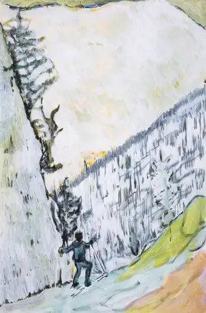 Peter Doig — D1-2. Couloir 2, from Zermatt