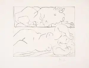 Pablo Picasso — Minotaure Contemplant Une Dormeuse (Bloch 261)