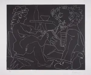Pablo Picasso — Le Peintre et son Modéle (Bloch 1194)
