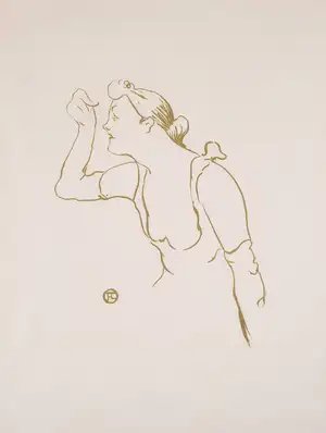 Henri Toulouse-Lautrec — Paula Brébion, from Le Café Concert (Wittrock 20)