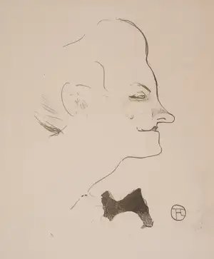 Henri Toulouse-Lautrec — Yvette Guilbert, from Le Café Concert (Wittrock 19)