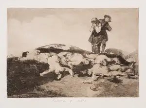 Francisco José de Goya y Lucientes — Enterrar y Callar, from 'Los Desastres de la Guerra (The Disasters of War)'