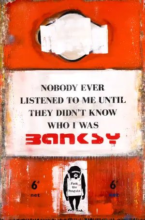 Nobody Ever Listened to Me (Banksy) (Original Painting)