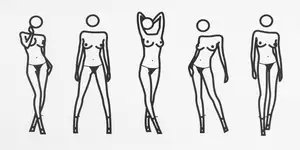 Julian Opie — Bijou Gets Undressed 7 (Cristea 56)