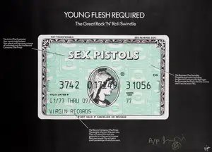 The Great Rock 'n' Roll Swindle (American Express Withdrawn Poster) (Signed)