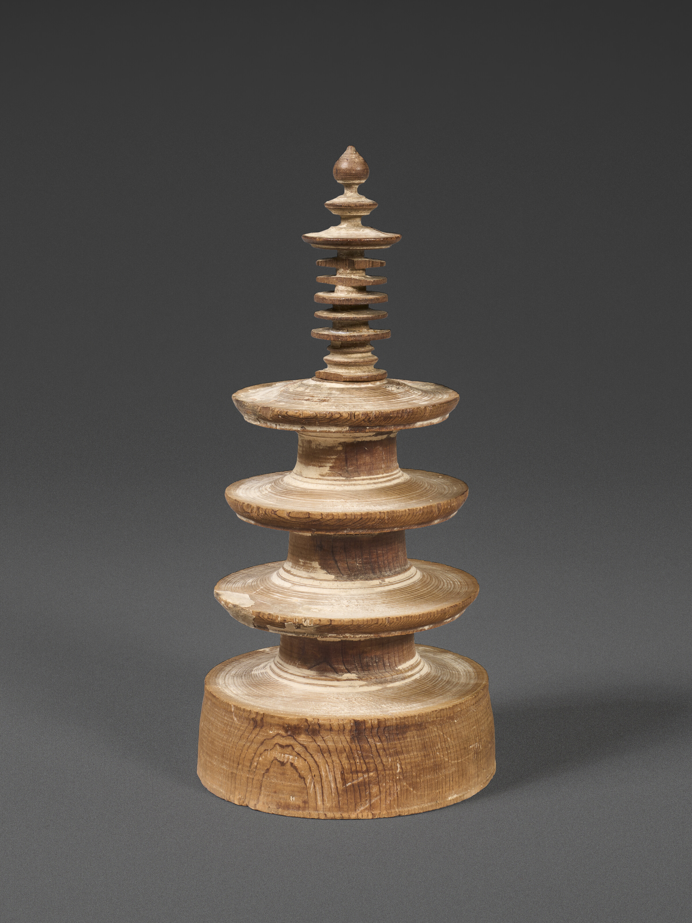 A Wood Pagoda From The Set Of 'one Million Pagodas' ( Hyakumanto ) — NARA PERIOD (8TH CENTURY)