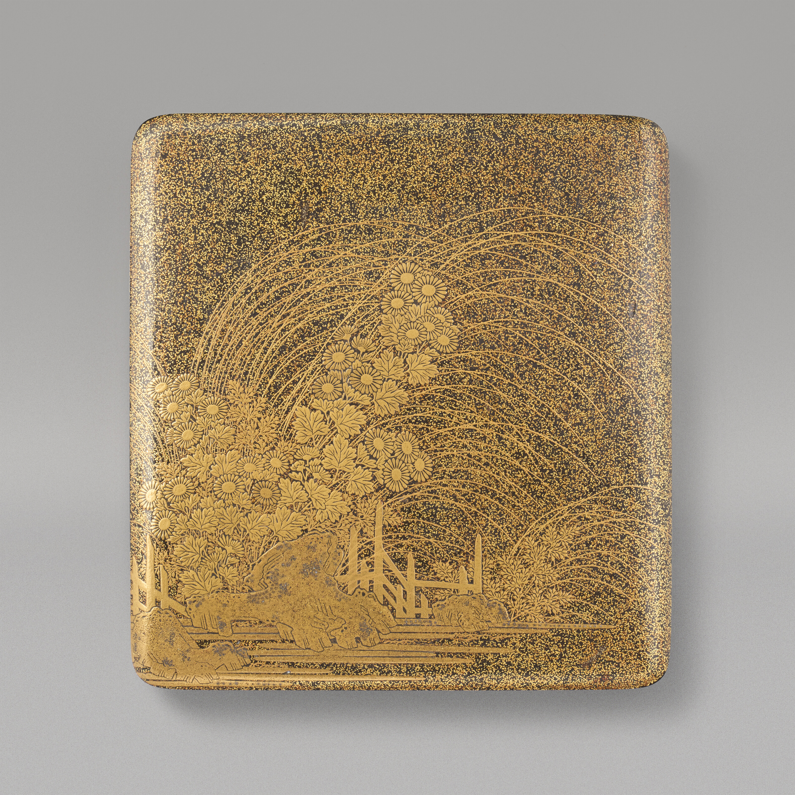A Lacquer Writing Box ( Suzuribako ) With Autumn Grasses — EDO PERIOD (18TH CENTURY)