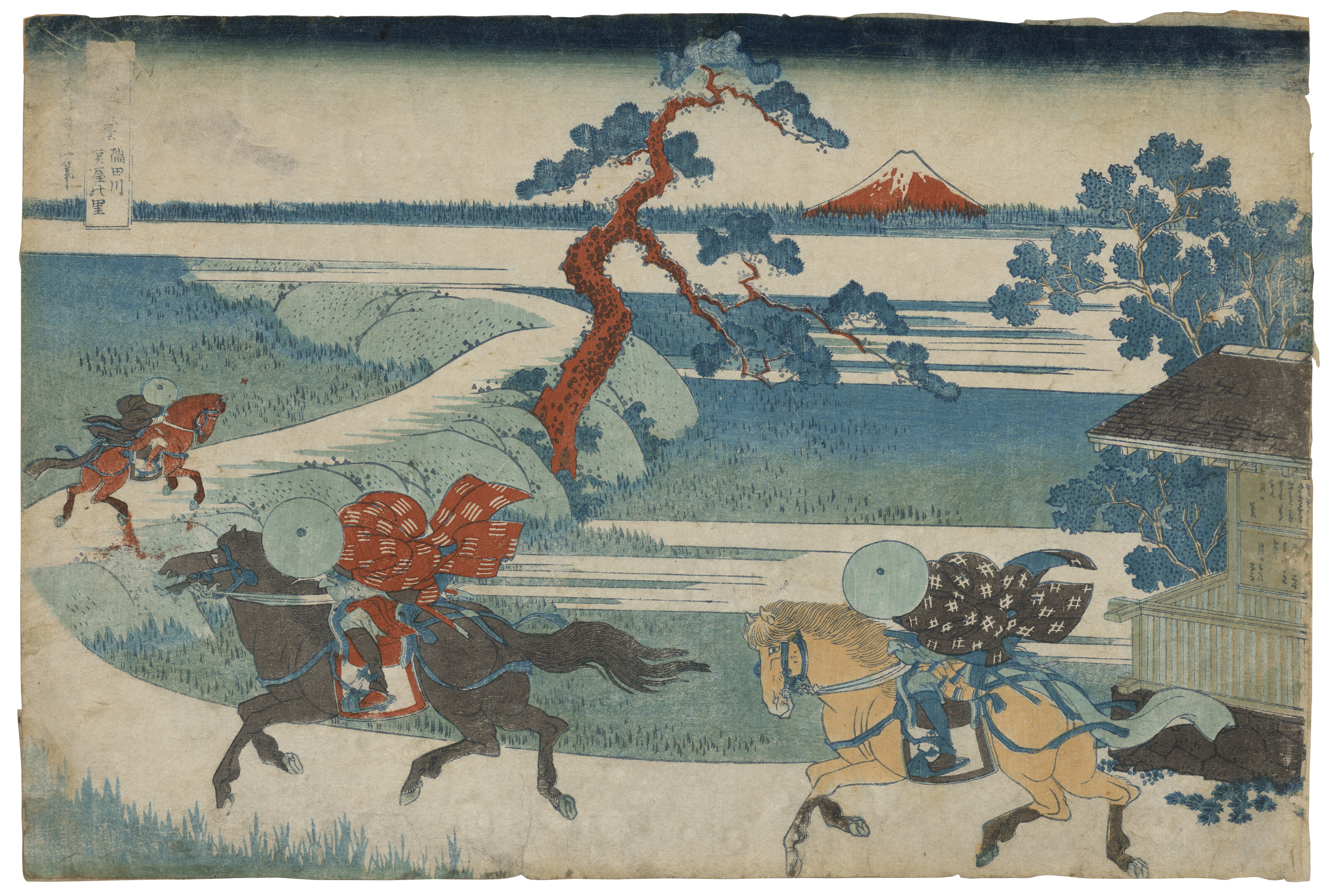 Katsushika Hokusai — Sumidagawa Sekiya no sato (Sekiya Village on the Sumida River)
