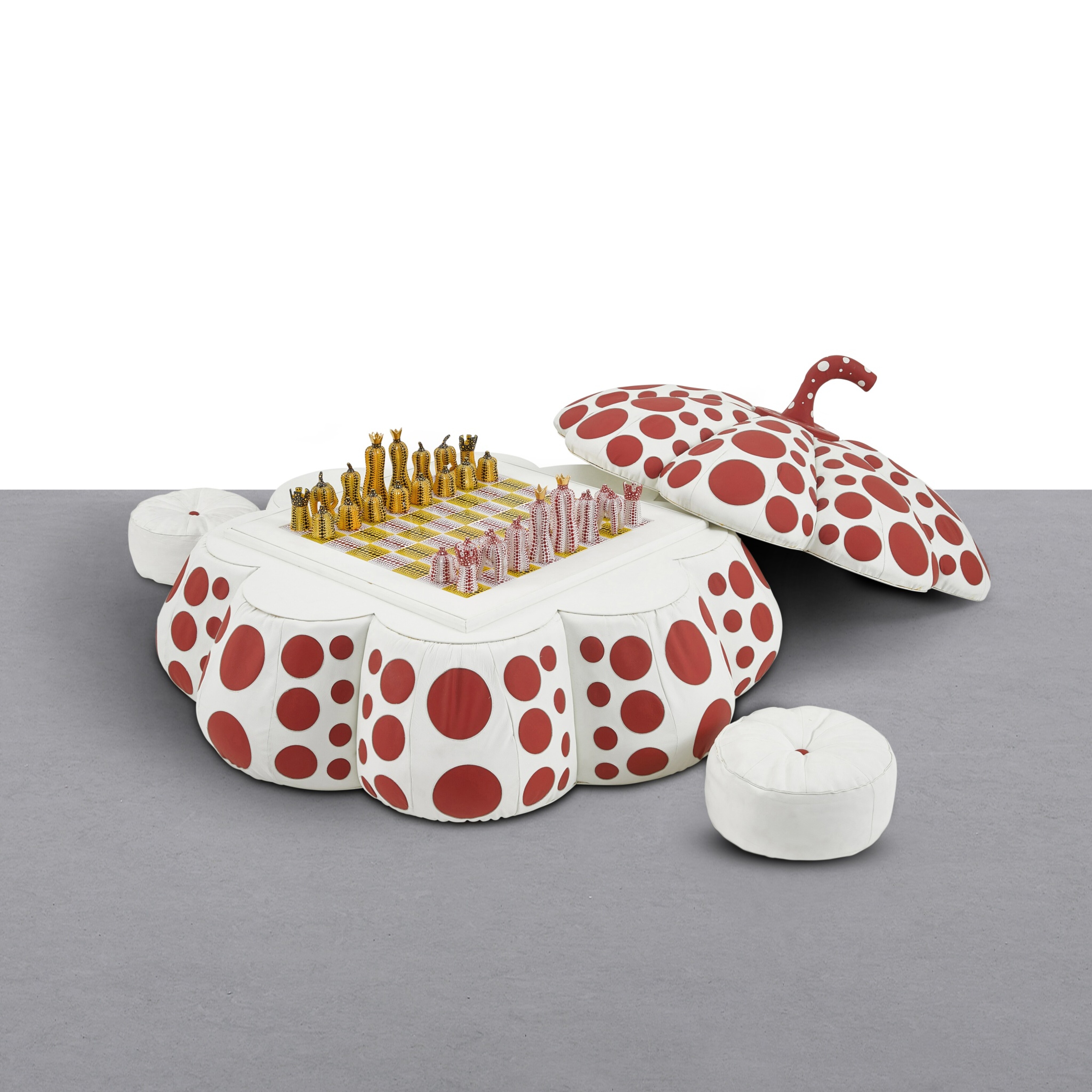Yayoi Kusama — Pumpkin Chess Set