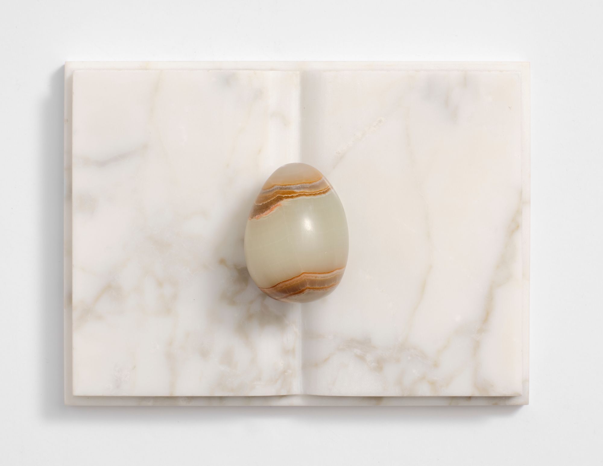 Untitled (Book with onyx egg)
