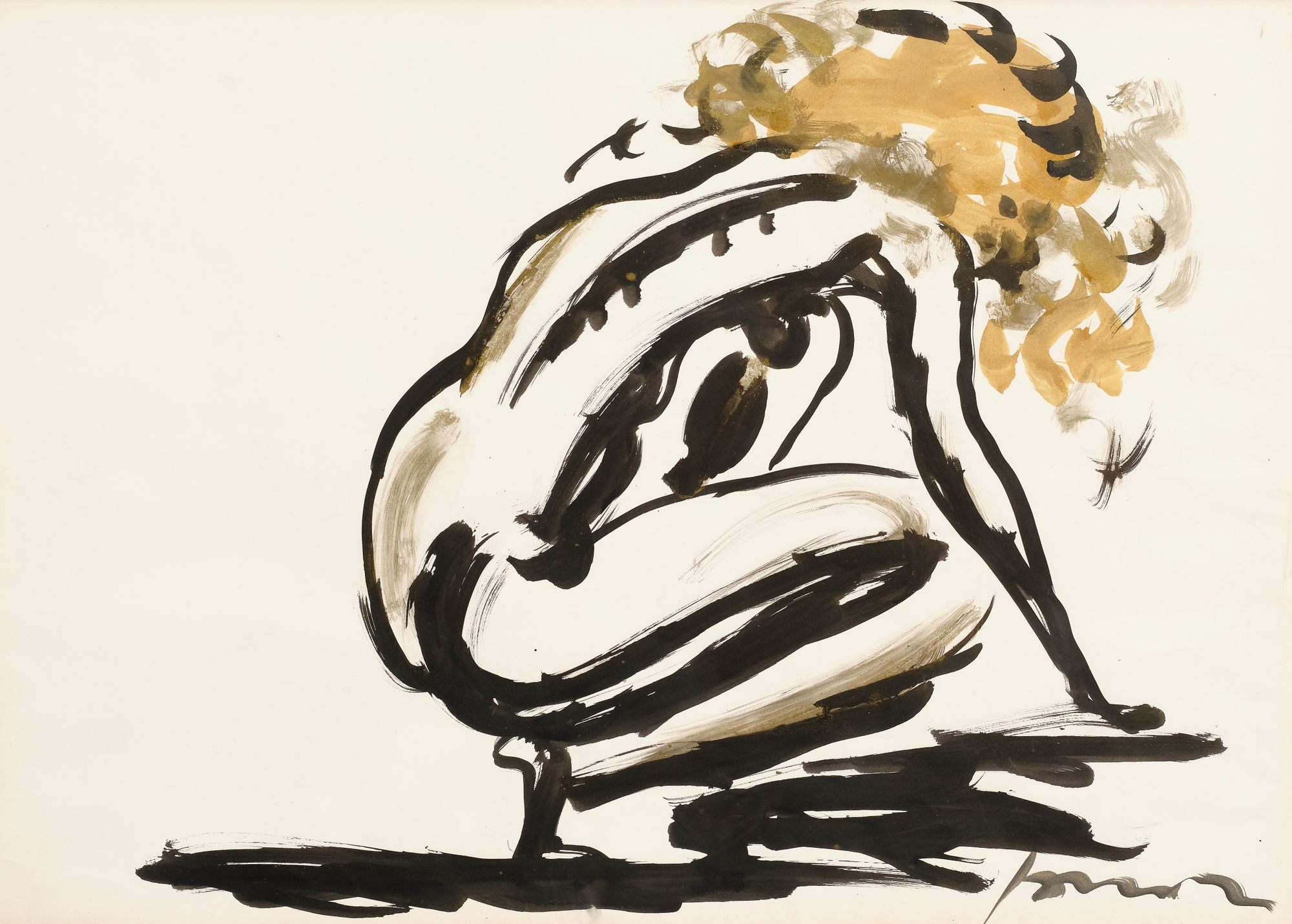 Lucio Fontana — Nudo femminile