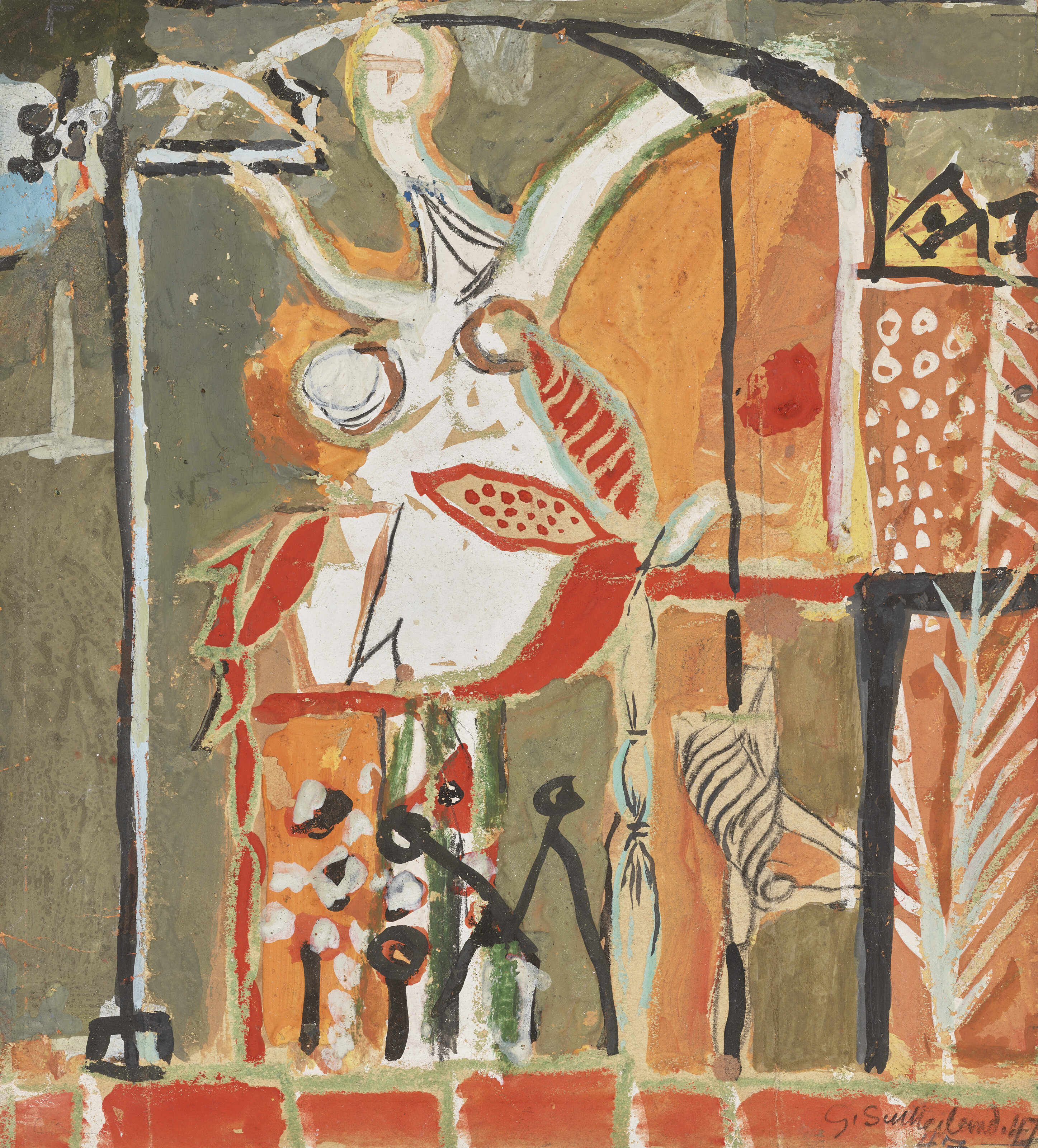 Figure in Vegetation