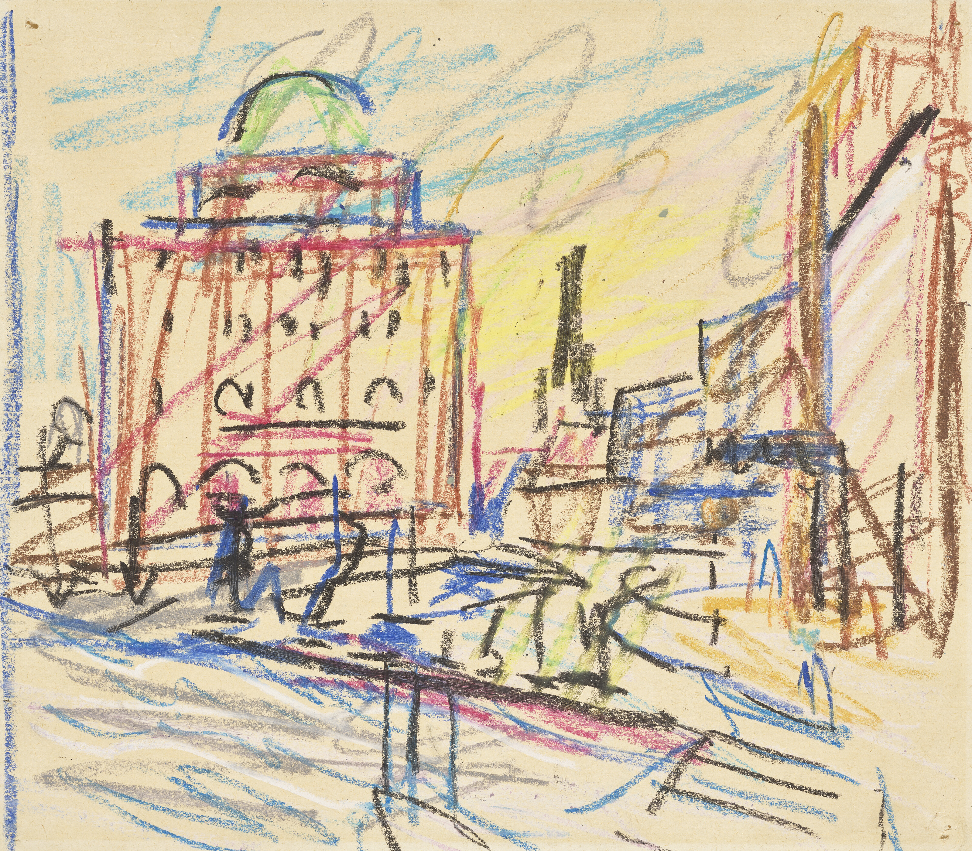 Frank Auerbach — Sketch for Camden Theatre
