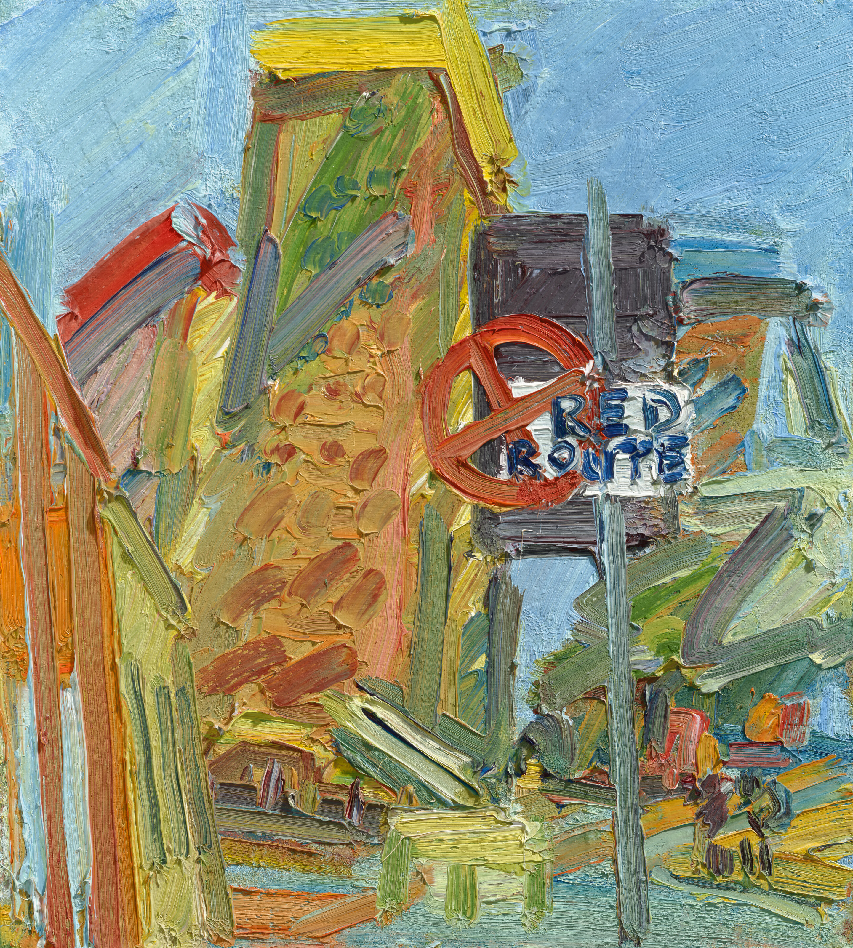Frank Auerbach — Tower Blocks, Hampstead Road II