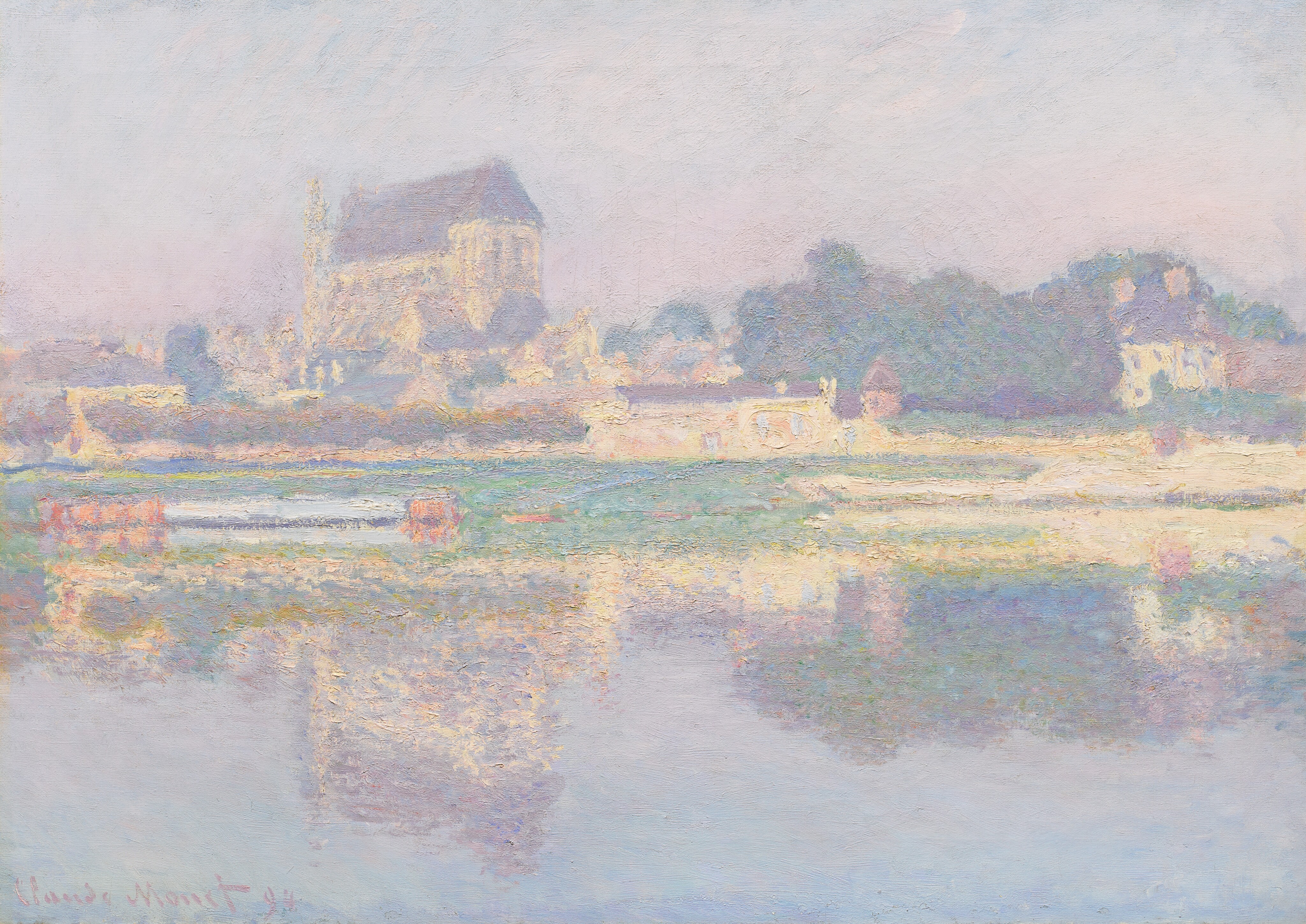 Claude Monet — Église de Vernon, Soleil