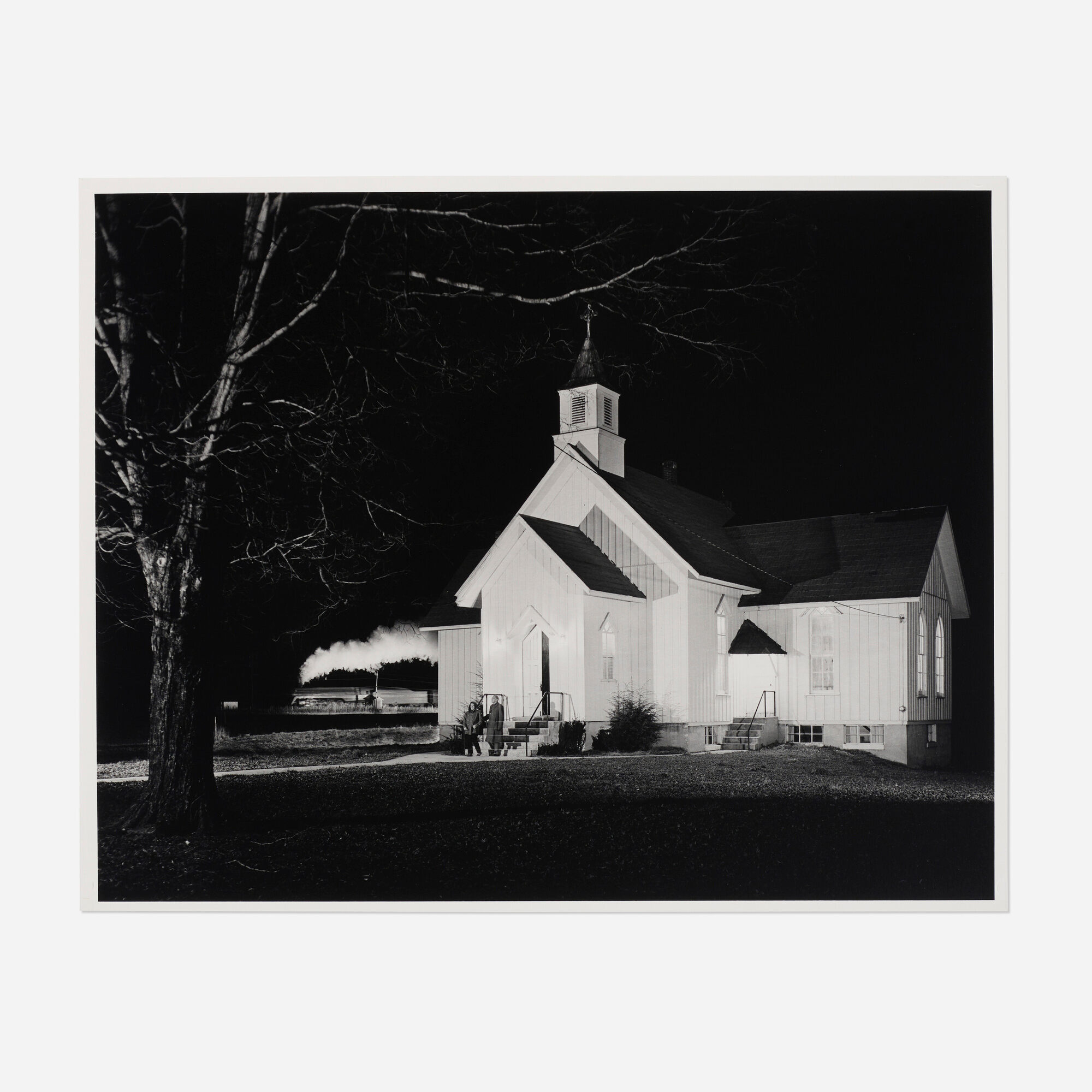 O. Winston Link — Jane White and Ben Dulaney Leave The Presbyterian Church, Seven-Mile Ford, Virginia