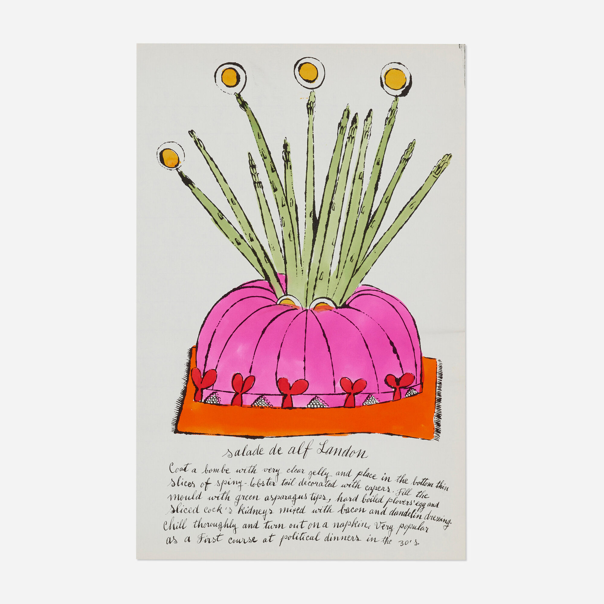 Andy Warhol — Salade de Alf Landon (from the Wild Raspberries portfolio)