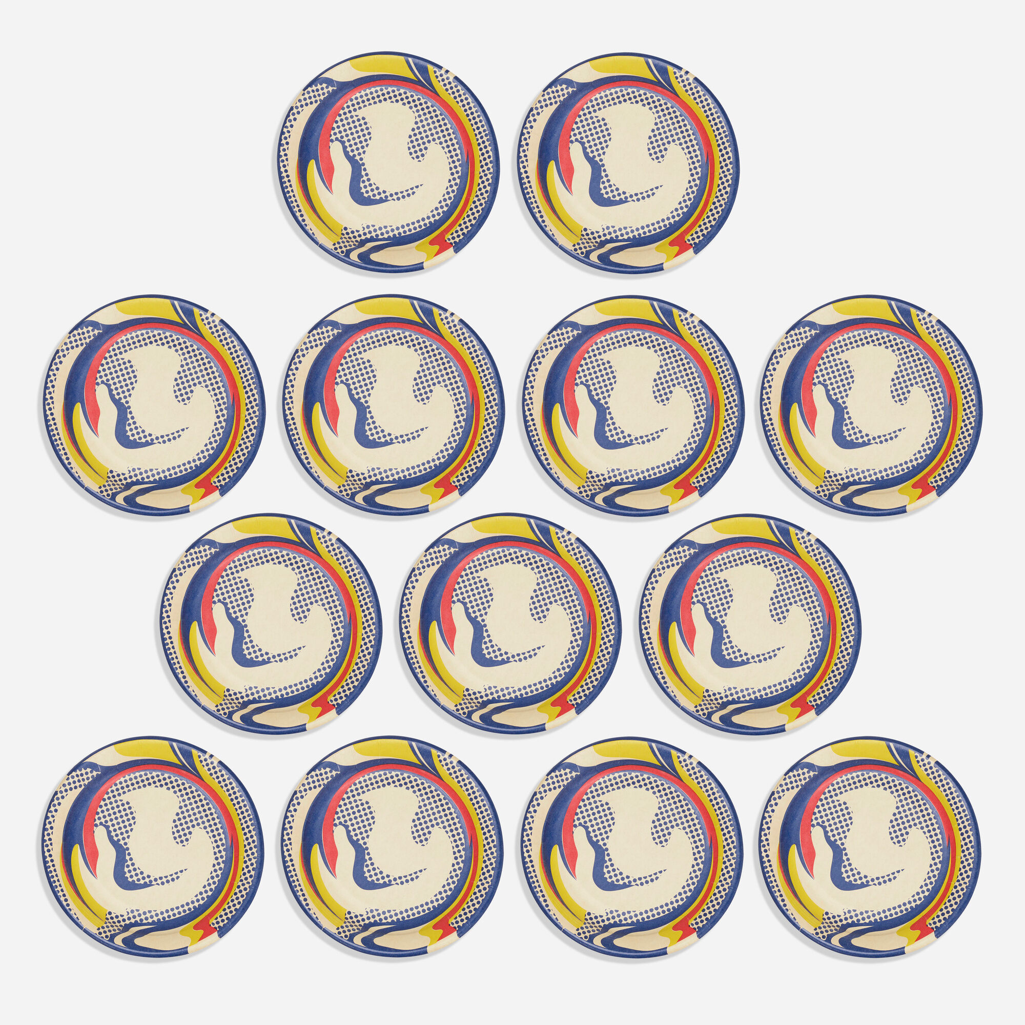Roy Lichtenstein — Paper plates, set of thirteen