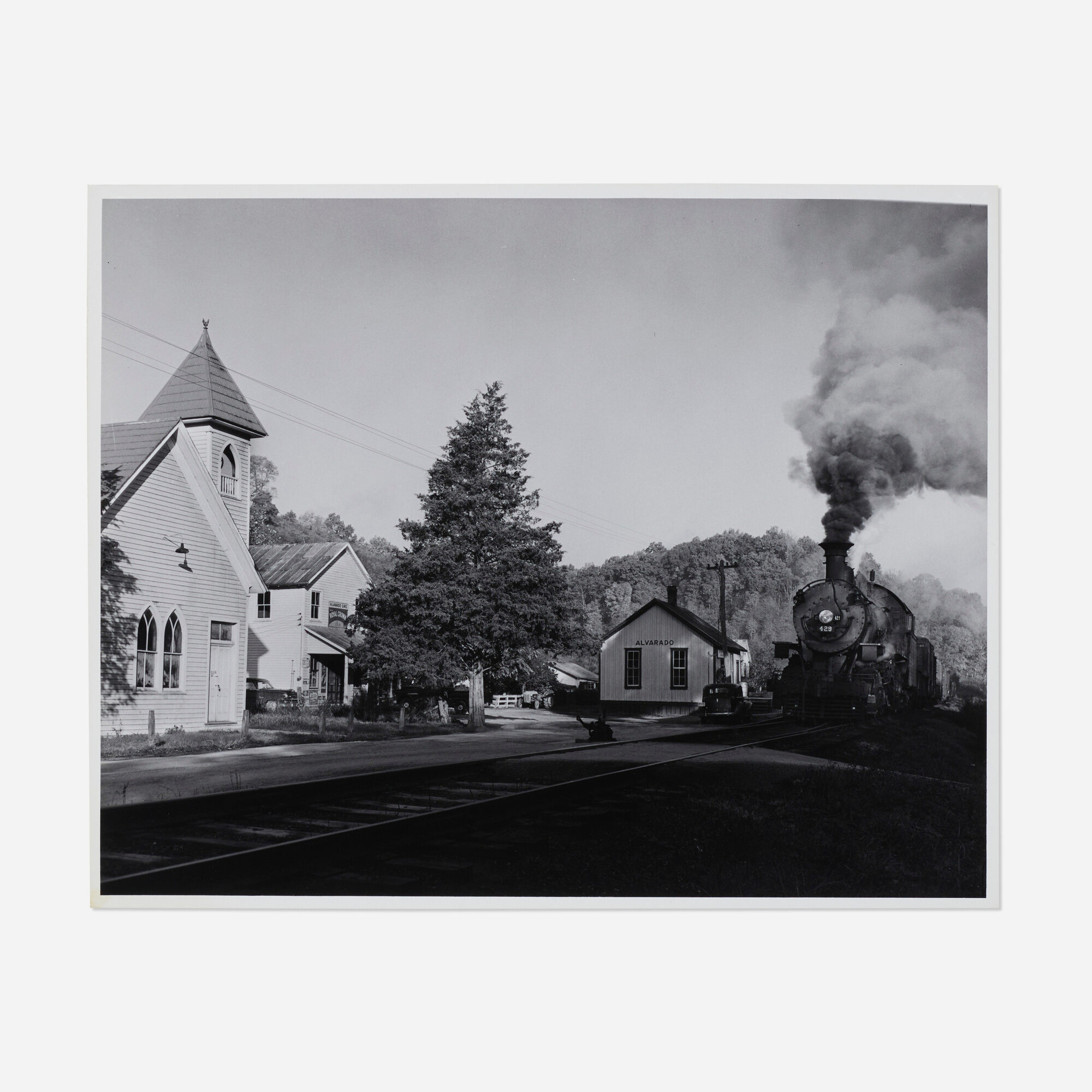 O. Winston Link — Abingdon Branch, Train No. 201 Arrives in Alvarado, Virginia
