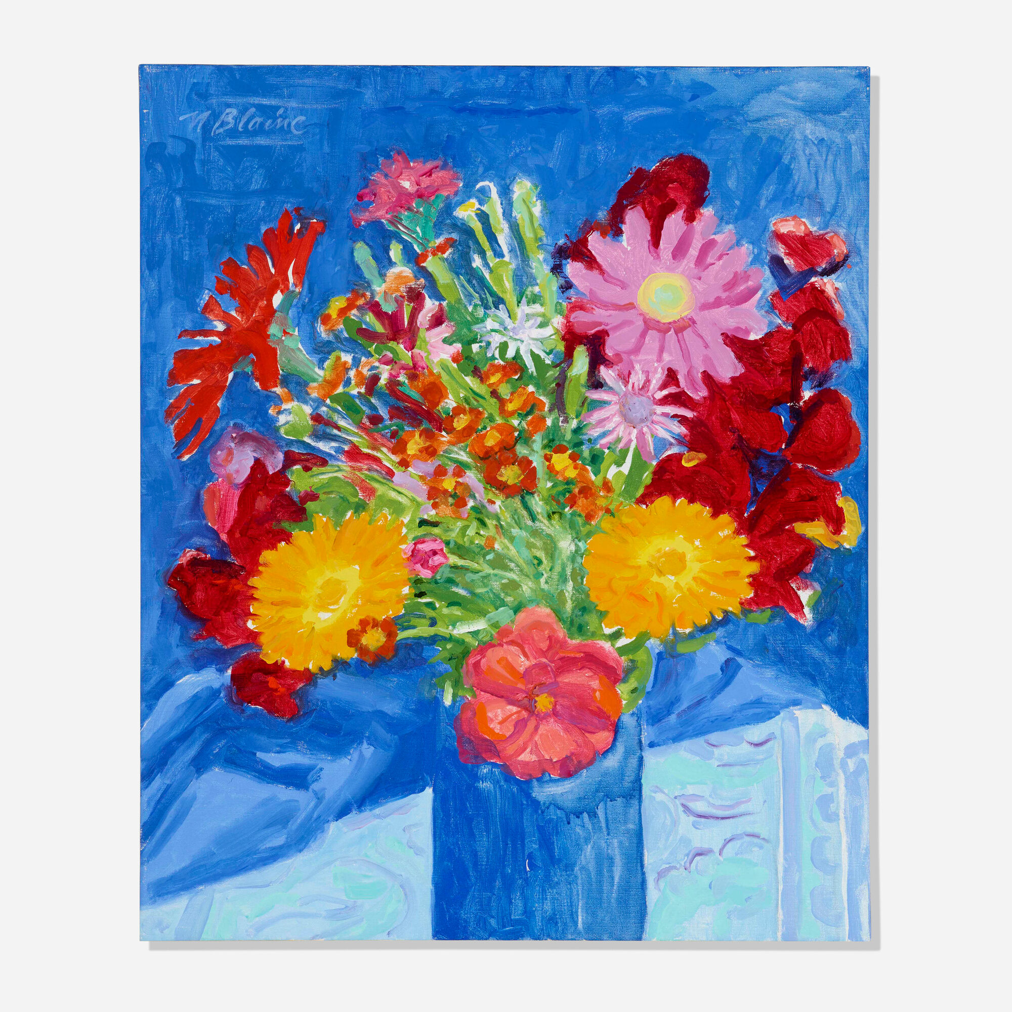 Nell Blaine — Calendulas & Blue
