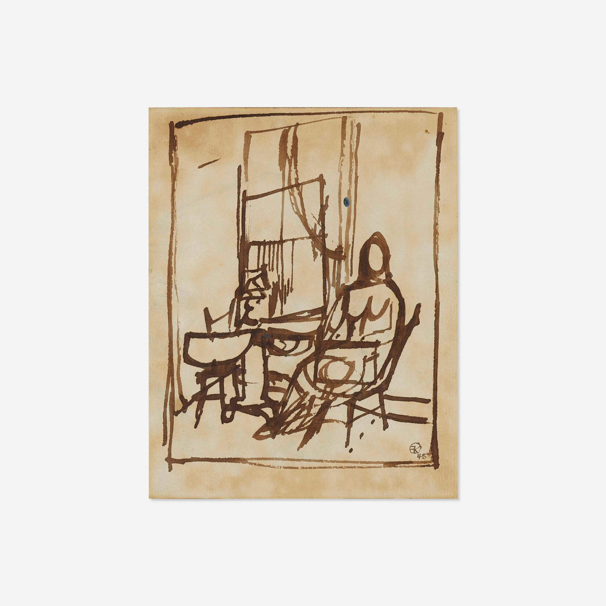 Franz Kline — Seated Figure (Study for Elizabeth)